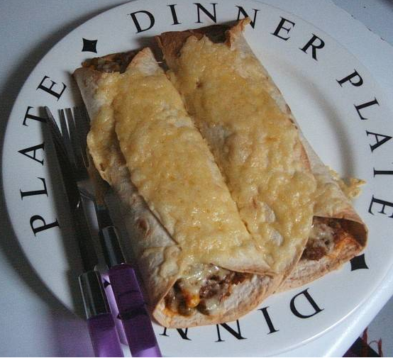 Wraps met rundergehakt